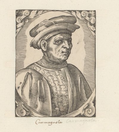 Portrét Francesca Bussone z Carmagnoly od Anonymous