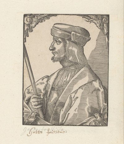 Portrét Gastona de Foix od Anonymous