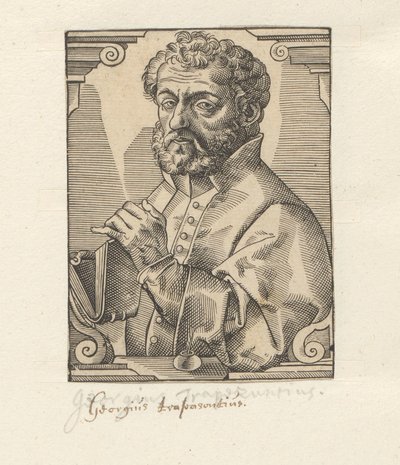Portrét van Georga z Trebizondu od Anonymous