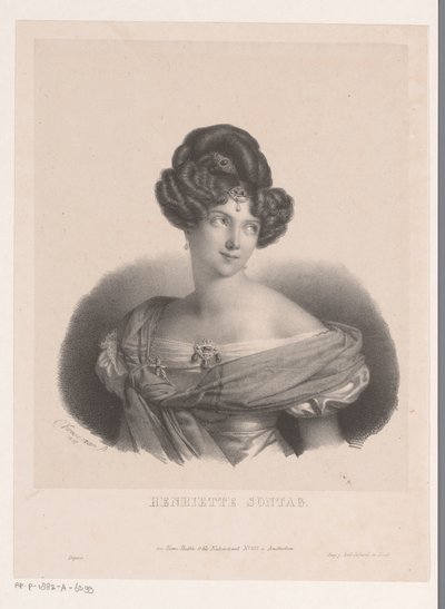 Portrét Henriette Sontag od Anonymous