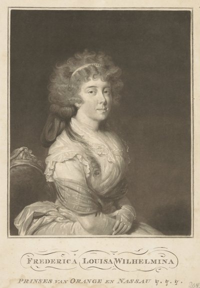 Portrét Louise, princezny z Orange-Nassau od Anonymous