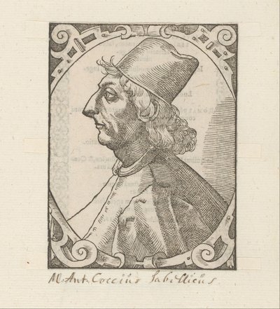 Portrét Marcuse Antonia Coccius Sabellicus od Anonymous