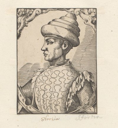 Portrét van Muzio Attendola Sforza od Anonymous