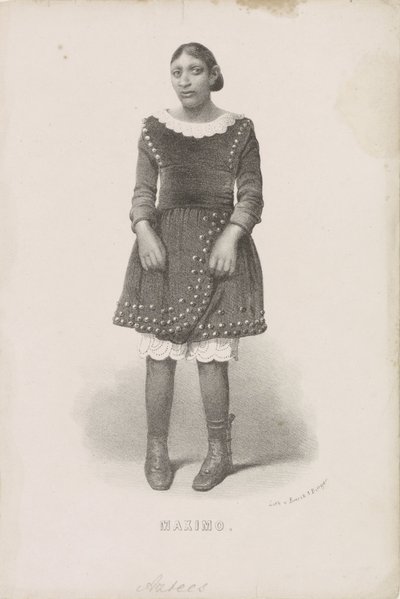Portret van Máximo, 1857 Maximo (název na objektu) od Anonymous