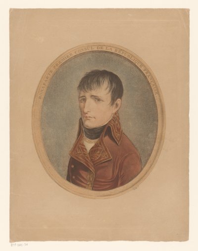 Portrét Napoleona I. Bonaparta, keizera z Fransena Bonaparte první konzul Francouzské republiky (titul na předmětu) od Anonymous