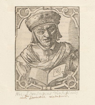 Portrét van Niccolò Leoniceno od Anonymous