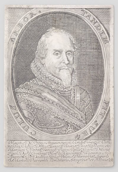Portrét prince Maurice z Nassau od Anonymous
