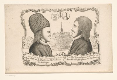 Portréty Vasile Ursu Nicola Horea a Ion Oargă Cloșca, vůdců povstání v Transylvánii, 1784 od Anonymous