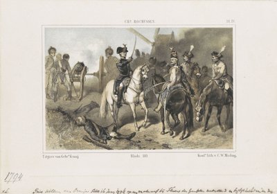 Princ William v bitvě u Fleurus, 1794 od Anonymous
