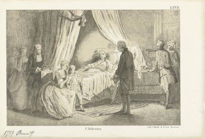 Princezna Anna na smrtelné posteli, 1759 od Anonymous