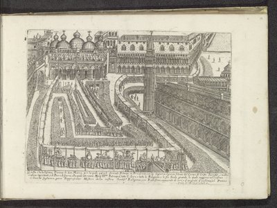 Processie přes San Marcoplein te Venetië Scènes uit het Venetiaanse leven (název série) Habiti d