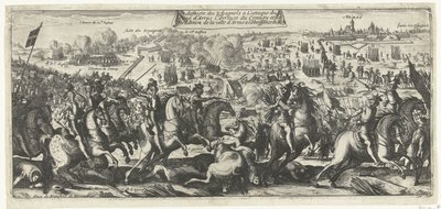 Ruiter Gevecht v Arras, 1640 Porážka Španělů při útoku na obléhání Arrasu Příjezd konvoje a kapitulace města Arras do poslušnosti krále (název na předmět) od Anonymous