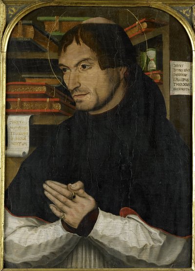 Svatý Dionýsius Areopagita v modlitbě od Anonymous