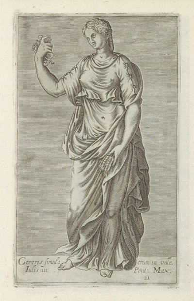 Sochař van Ceres Socha Ceres ve městě Julius III Pontus. Max. (název na objektu) Starožitné sochy v Římě (název série) Ikony starověkých soch města Říma, které jsou vidět na veřejných místech (název série) od Anonymous