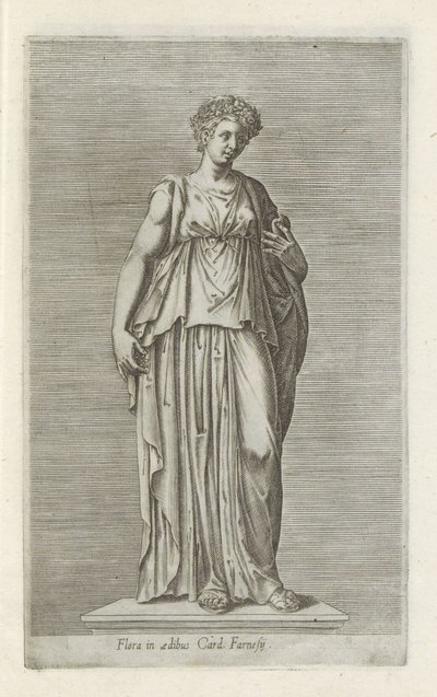Sochař van Flora Flora v domě Card. Farnesij (název na objektu) Starožitné sochy v Římě (název série) Ikony starověkých soch města Říma, které jsou vidět na veřejných místech (název série) od Anonymous