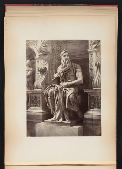 Socha Mojžíše od Michelangela, pomník Julia II., S. Pietro in Vincoli v Římě, Itálie od Anonymous