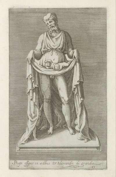 Sochař van Priapus Podobizna Priapa v paláci Alexandra Velikého (název na předmětu) Starožitné sochy v Římě (název série) Ikony starověkých soch města Říma, které jsou vidět na veřejných místech (název série) od Anonymous