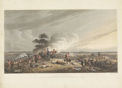 Struska bij Waterloo, 1815 Pohled z Mont St. Jean z bitvy u Waterloo, při zahájení velkého útoku na Francouze kolem 7. hodiny večer 18. června 1815 (název na předmětu) od Anonymous