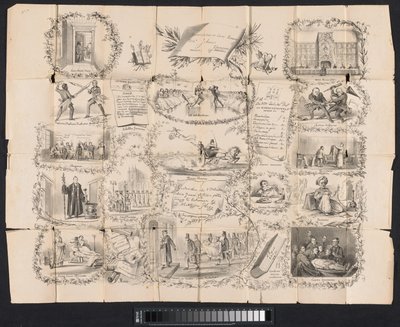 Karikatura ve studentském almanachu v Leidenu, 1865 od Anonymous