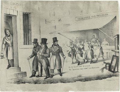Cartoon on C. Seyn, 1838-1839 od Anonymous