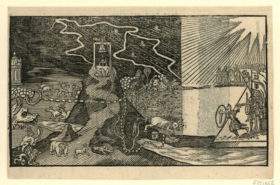Cartoon on Jacobus Taurinus, 1615 od Anonymous