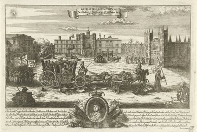 Spotprent op de Engelse předstíraný Charles Edward Stuart, 1745 Despreendenten Trivmph / Povstání ve Skotsku všem milovníkům uctívání a svobody (název na předmětu) od Anonymous