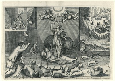 Cartoon of English, 1673 od Anonymous