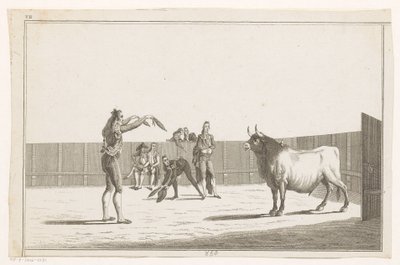 Toreador s banderillas Coleccion de las principales suertes de una corrida de toros (název série na objektu) Sbírka nejdůležitějších býčích manévrů (název série) od Anonymous