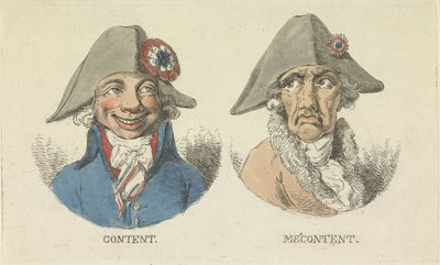 Spokojený a nespokojený, 1795 Obsah / Můj obsah (název na objektu) od Anonymous