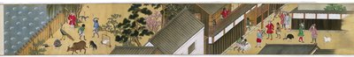 te t rading po st a t dejima Makimono Nagasaki od Anonymous