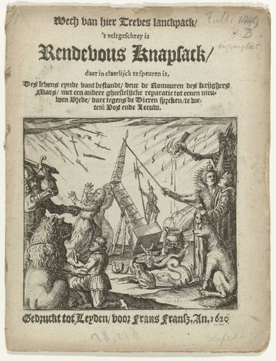Titulní strana brožury: Rendevous Knapsack, 1620 od Anonymous