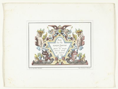 Titelprent voor de serie kostuumprenten ve faksimile Habitus Variarum Gentium Habitus Variarum Gentium / Habitz des divers Nations Abr De Bruyn inv. 1581 (název na objektu) od Anonymous