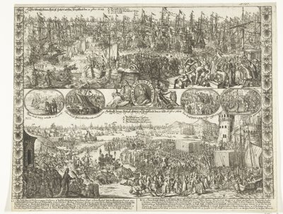 Dcera Willema III do Anglie, 1688 Demolice jeho králů: Výsost v Anglii dne 11. listopadu 1688 / Příjezd jeho králů: Výsost v Anglii dne 15. a 16. listopadu 1688 (název na předmět) od Anonymous
