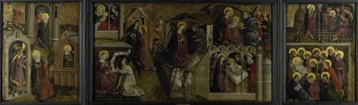 Triptych s výjevy ze života Panny Marie od Anonymous
