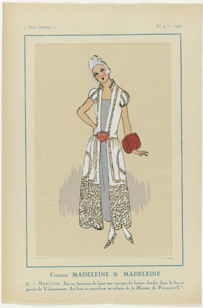 Velmi pařížský, 1923, č. 4: 8. - MARKÝZA. Na pochvě... od Anonymous