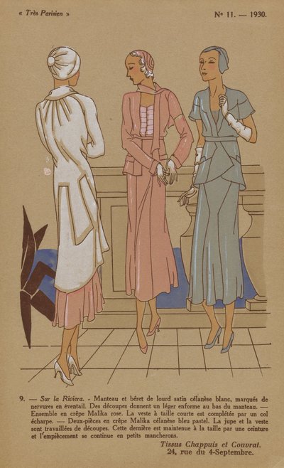 Velmi pařížský, 1930, č. 11: 9. - Na Riviéře... od Anonymous