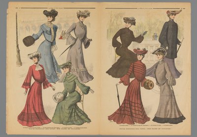 Dvě stránky z La Mode du Petit Journal, 10. listopadu 1902 od Anonymous