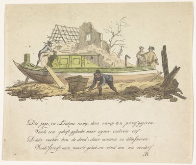 Rozbitá jachta od Rietmildera, 1807 od Anonymous