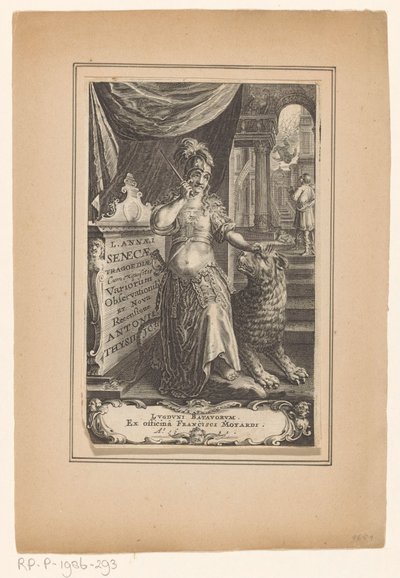 Vrouw potkal leeuwa Název: Lucius Annaeus Seneca a Antonius Thysius, L. Annaei Senecae tragoediae, 1651 od Anonymous