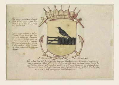 Erb Van Dortha a admirála Jacoba Willekense a prázdný erb od Anonymous