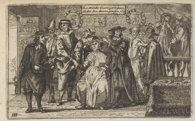 Léčení nemoci tancem, 1673 La Maladie Guarie par la dance / Léčení nemoci tancem. 1673 (název na objektu) od Anonymous