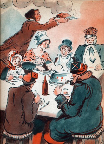 Anonymní ilustrace k "Les deux Nigauds" od hraběnky ze Seguru, 20. století (tisk) od Anonymous Anonymous