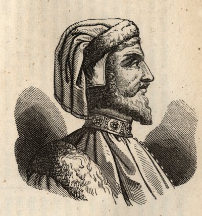 Azzon Visconti - Azzone Visconti - 1302-1339 - rytina - od Anonymous Anonymous