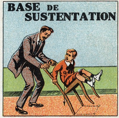 Bilance pevných látek: základ pro udržení. Anonymní ilustrace z roku 1925. Soukromá sbírka. od Anonymous Anonymous