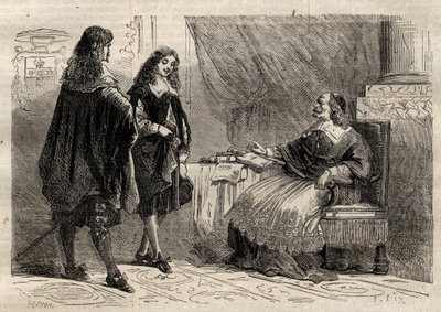Kardinál Mazarin a Jean-Baptiste Colbert, francouzští státníci od Anonymous Anonymous