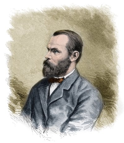 Carl Christian Koldewey (1837-1908) Německý arktický cestovatel, vůdce obou německých expedic na severní polární oblast - Carl Christian Koldewey Německý polární badatel - rytina z konce 19. století od Anonymous Anonymous