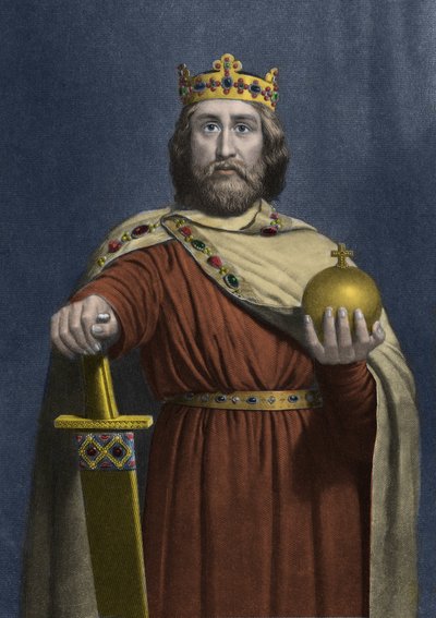 Karel Veliký (Carolus Magnus, Carolus Magnus, 742-814), král Franků - Karel Veliký (Carolus Magnus, Karel Veliký) (747-814) Král Franků a křesťanský císař Západu - od Anonymous Anonymous