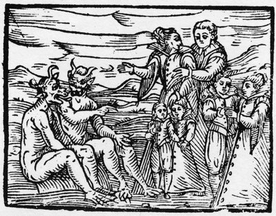 Dítě poprvé připuštěné k sabatu – „“ Compendium Maleficarum “, pojednává o čarodějnicích, jejich zlu a jejich třídění Francesco Maria Guazzo nebo Guaccio nebo Guaccius (15?? -16??) 1608 Soukromá sbírka od Anonymous Anonymous