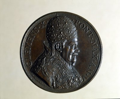 Klement X. (1590 - 1676). Bronzová medaile. , Milano od Anonymous Anonymous