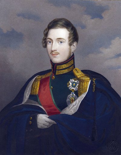 Constantin Pavlovič, velkovévoda de Russie nebo Constantin Pavlovič Romanov - velkovévoda Konstantin Pavlovič z Ruska (1779-1831) - Anonym - 1825 - Mědirytina, akvarel - 15,8x12,6 - Soukromá sbírka od Anonymous Anonymous